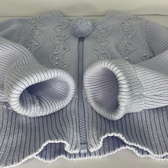 Vintage Gymboree Apre Ski zip up cardigan 2004 Lavender Ribbed Size 4 - Picture 7 of 12